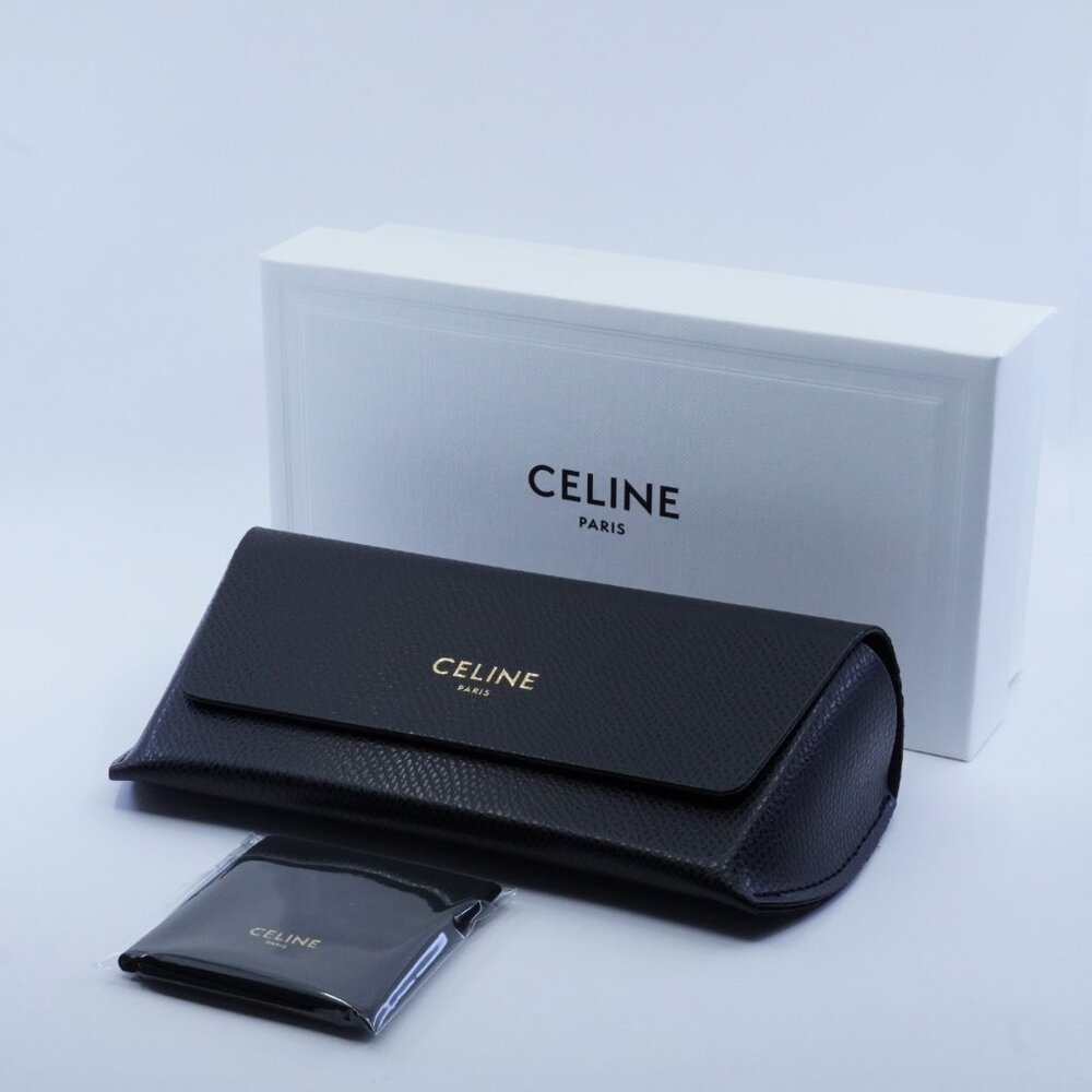 🕶️ New Celine CL40214U 25A Sunglasses - Ivory Frame, Smoke Lenses - Picture 11 of 11